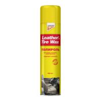 Полироль универсальный (кож.,рез.,пласт.) Leather & Tire Wax Silicon, спрей, 400мл Полироль универсальный (кож.,рез.,пласт.) Leather & Tire Wax Silicon, спрей, 400мл
